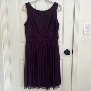 JH Purple Sleeveless Evening Dress Size 14 Womenswear